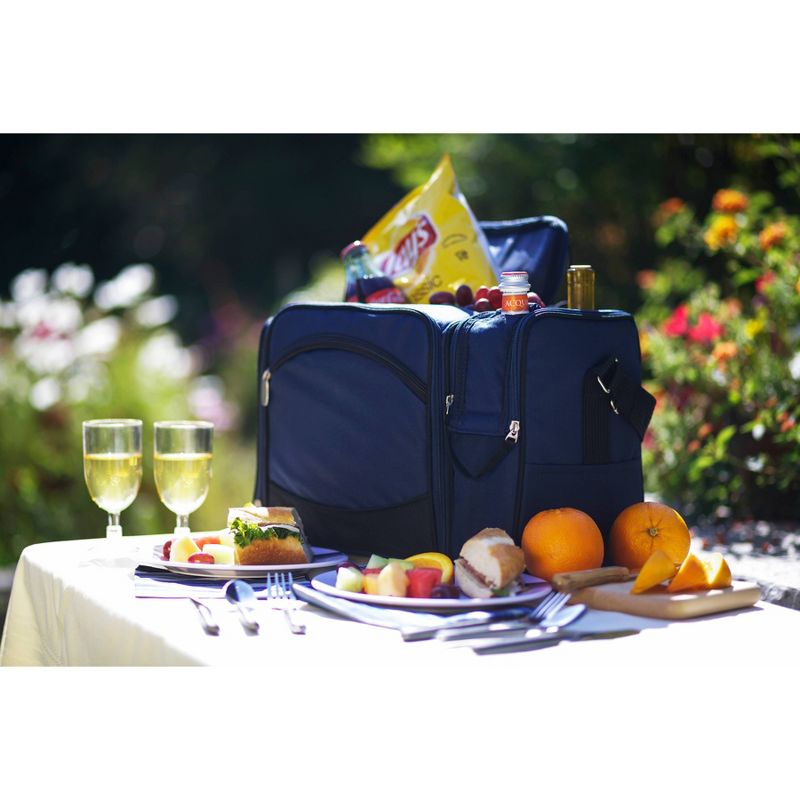 Softsided Cooler Picnic Basket Blue/Black - Picnic Time