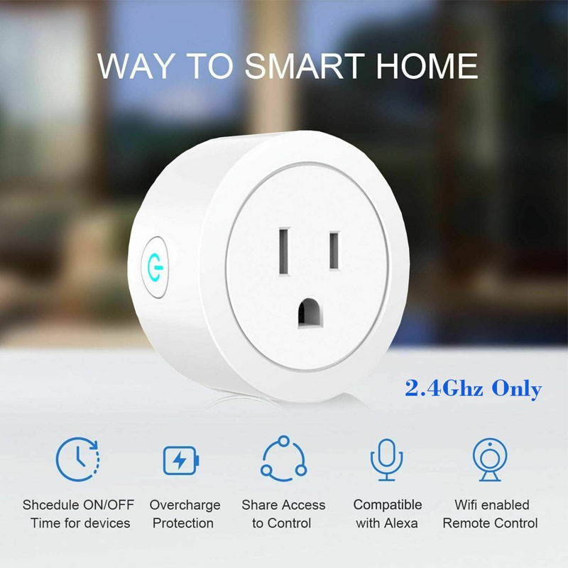 WIFI Smart Plug Socket Power Switch APP Automation Remote Control Outlet Socket Work With Alexa Google Home No Hub Required