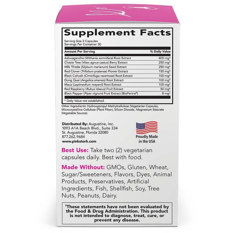 Pink Stork Menopause Supplements - 60ct
