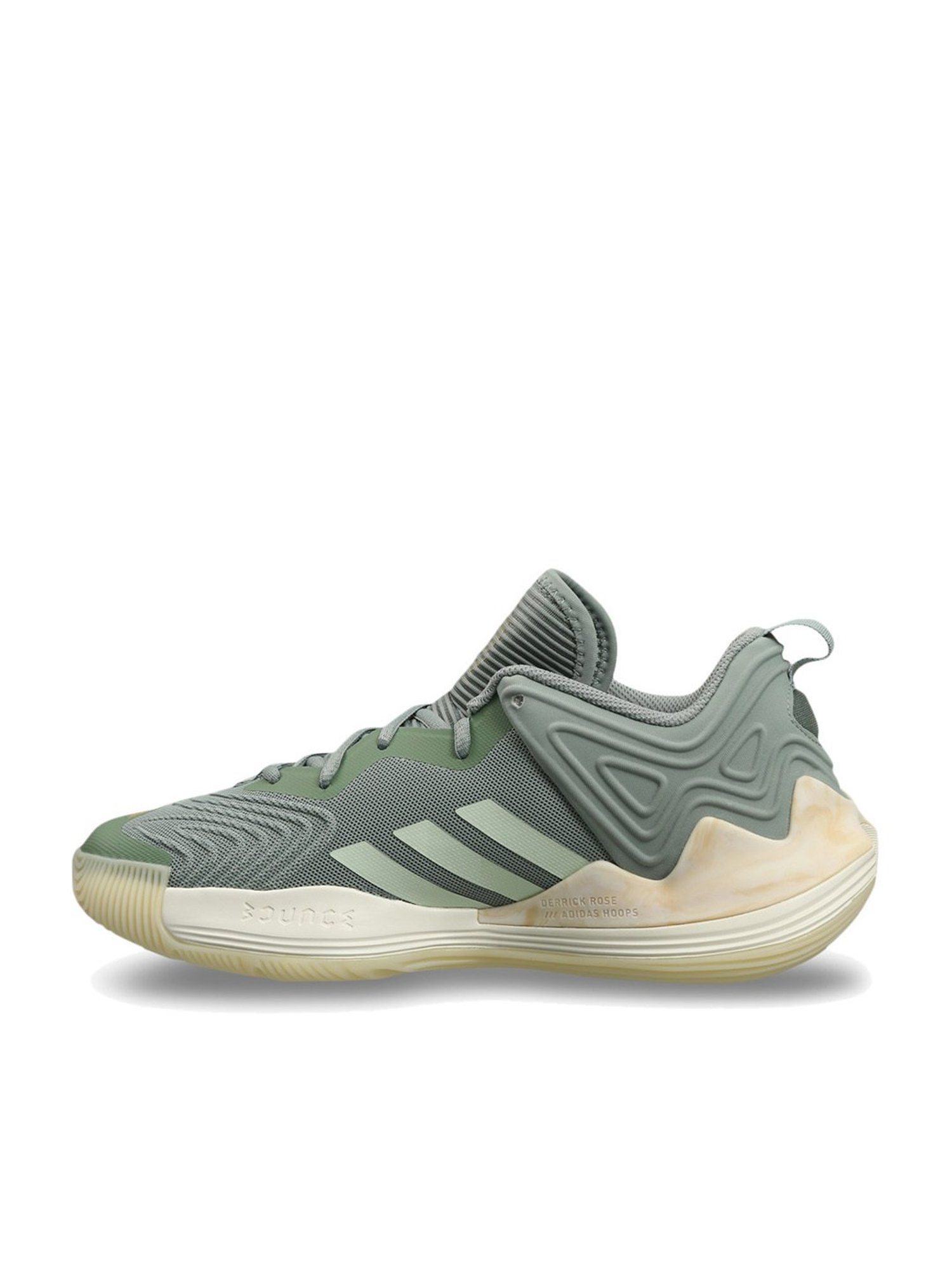 Adidas Men's D ROSE SON OF CHI III Green Basketball Shoes