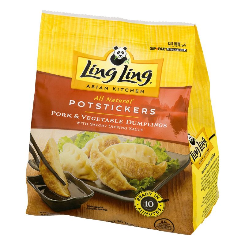 Ling Ling Asian Kitchen Frozen Pork and Vegetable Potstickers - 24oz