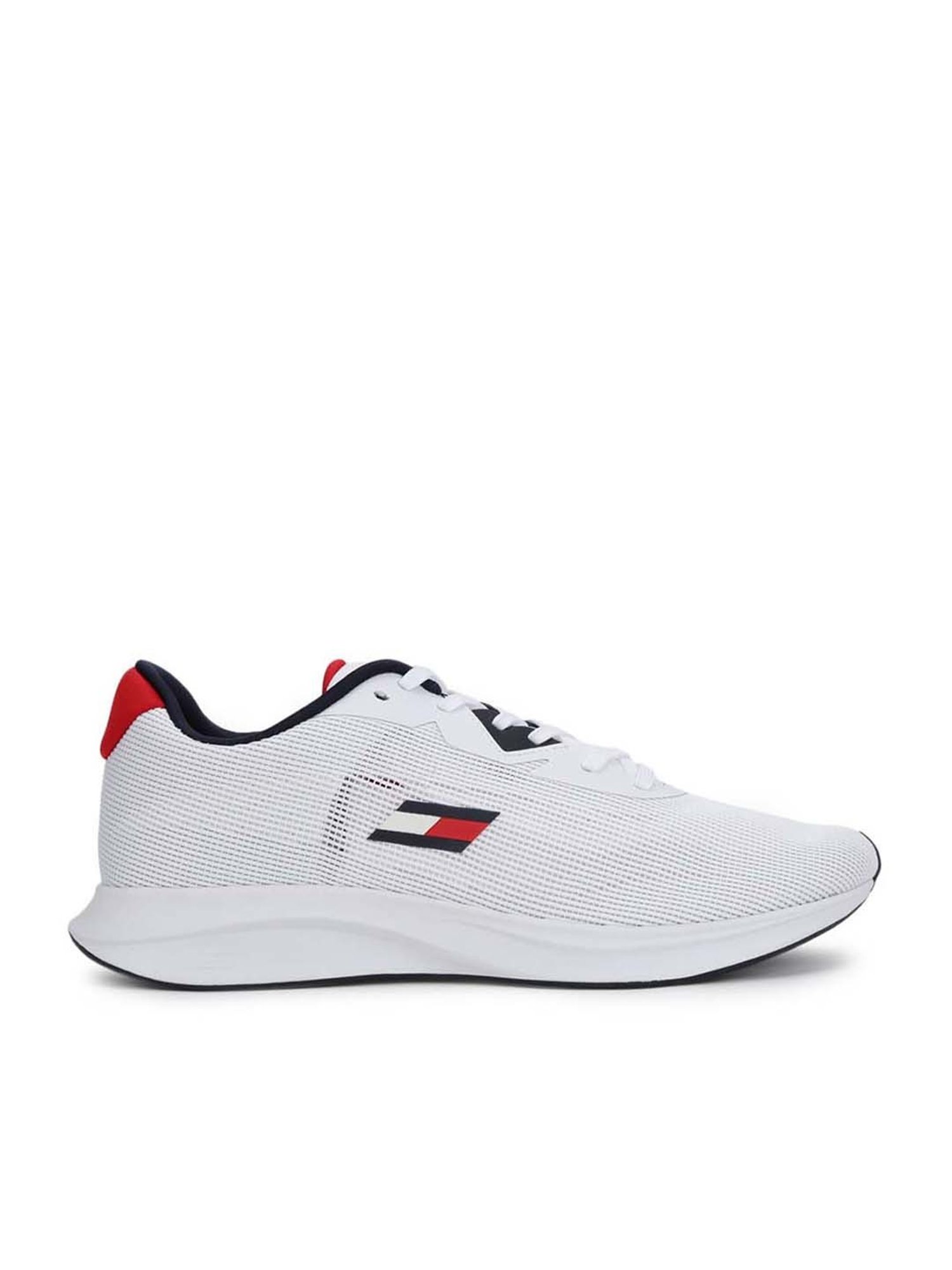 Tommy Hilfiger Men's Sleek 6 Speed White Sneakers