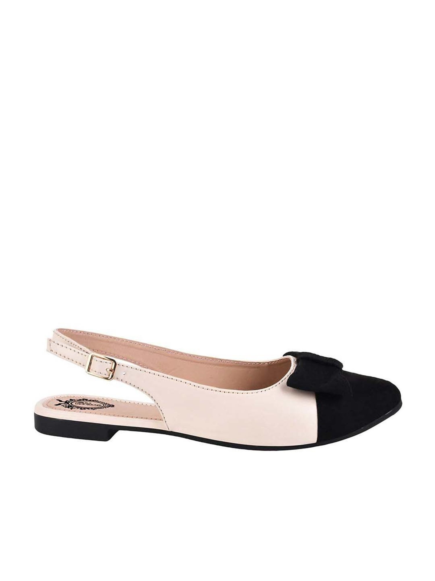 Shoetopia Kids Black & Beige Back Strap Sandals