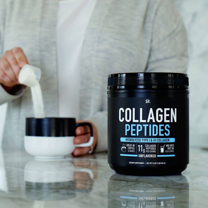 Sports Research Type 1 & 3 Hydrolyzed Collagen Peptides - Unflavored - 16oz