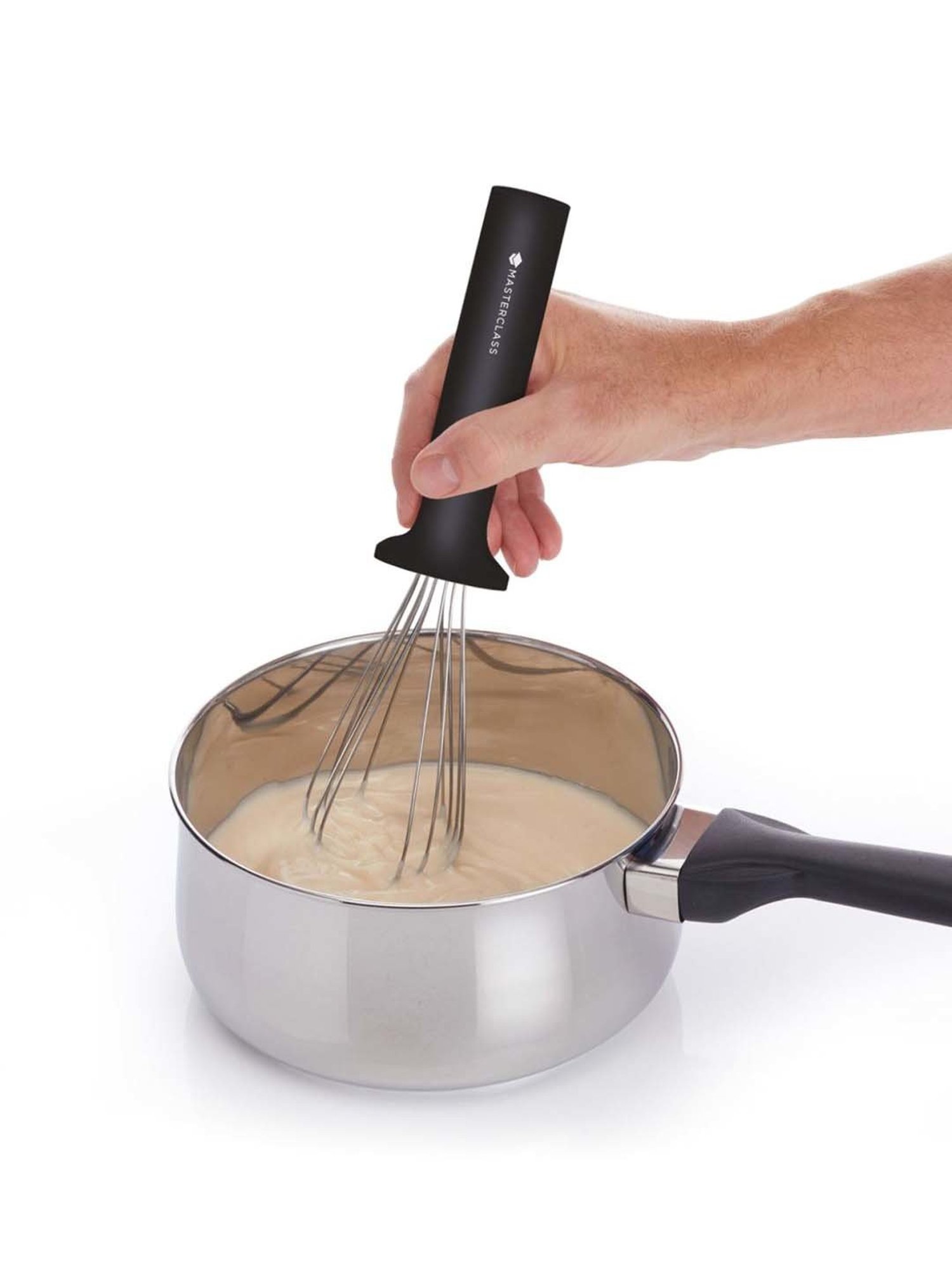 MasterClass Black & Silver Stainless Steel Cooking Whisk