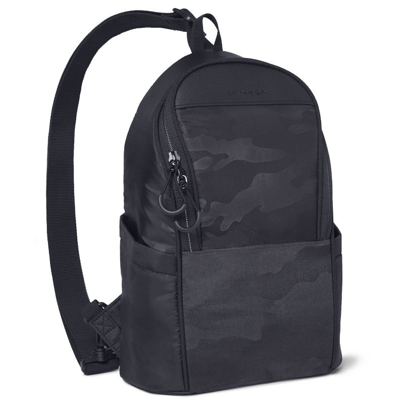Skip Hop Diaper Bag Backpack Easy-Access Crossbody Sling Paxwell - Black Camo