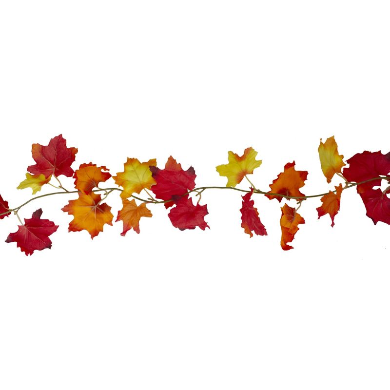 Darice 75" Yellow and Orange Maple Leaves Fall Garland