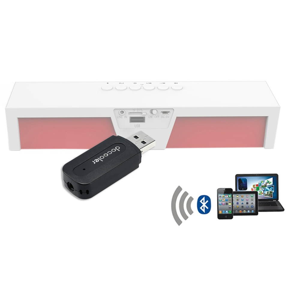 Mini USB Wireless BluetoothAudio Receiver 3.5mm AUX  Music Adapter Car AUX Home Audio System