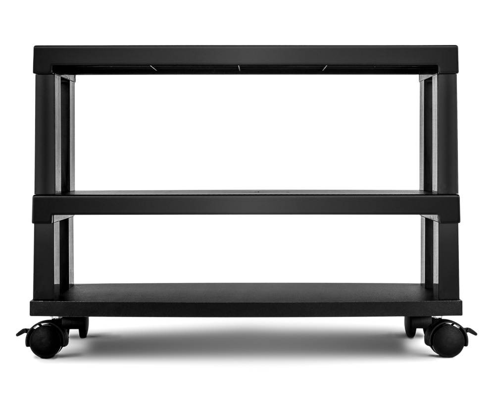 Aleratec 3-Tier LCD LED TV Stand Wheeled Entertainment Center