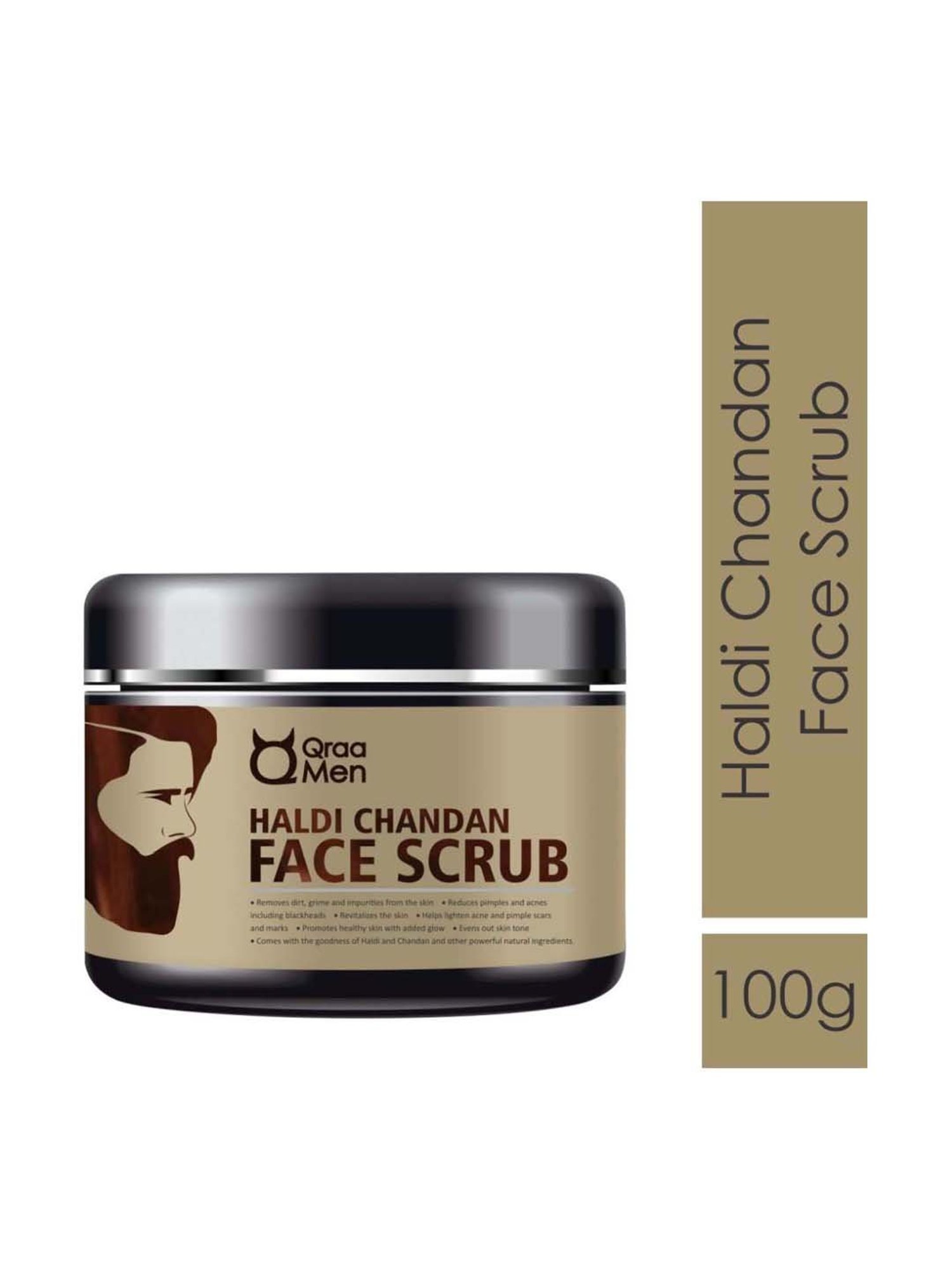 Qraa Men Haldi Chandan Face Scrub - 100 gm