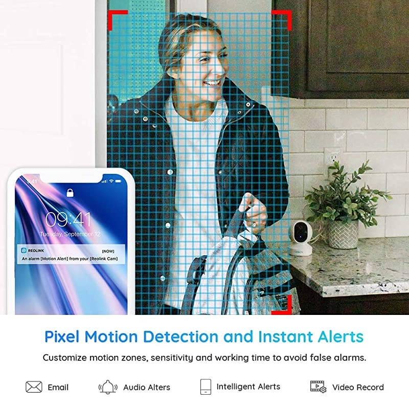 Indoor Security Camera  5MP Super HD Plugin WiFi Camera with Pan Tilt Zoom Motion Alerts Ideal for Baby Monitor Pet CameraHome Security Dual Band WiFi Multiple Storage Options E1 Zoom