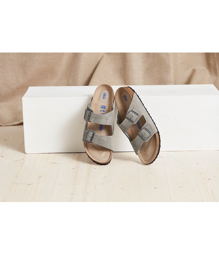 Birkenstock Women's Arizona Suede Dual Adjustable Buckle Strap Sandals