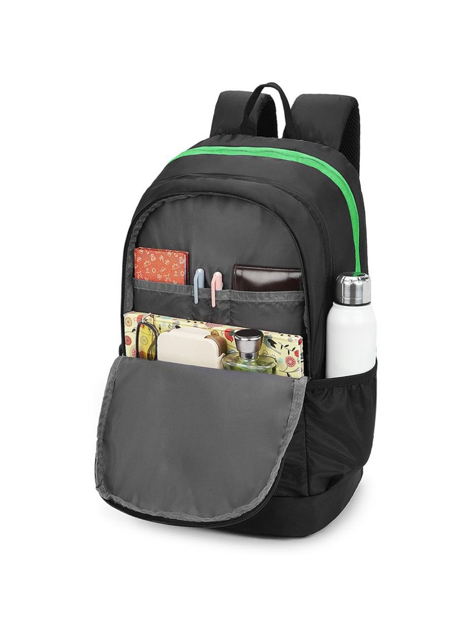 United Colors of Benetton Ming 25 Ltrs Black Medium Backpack