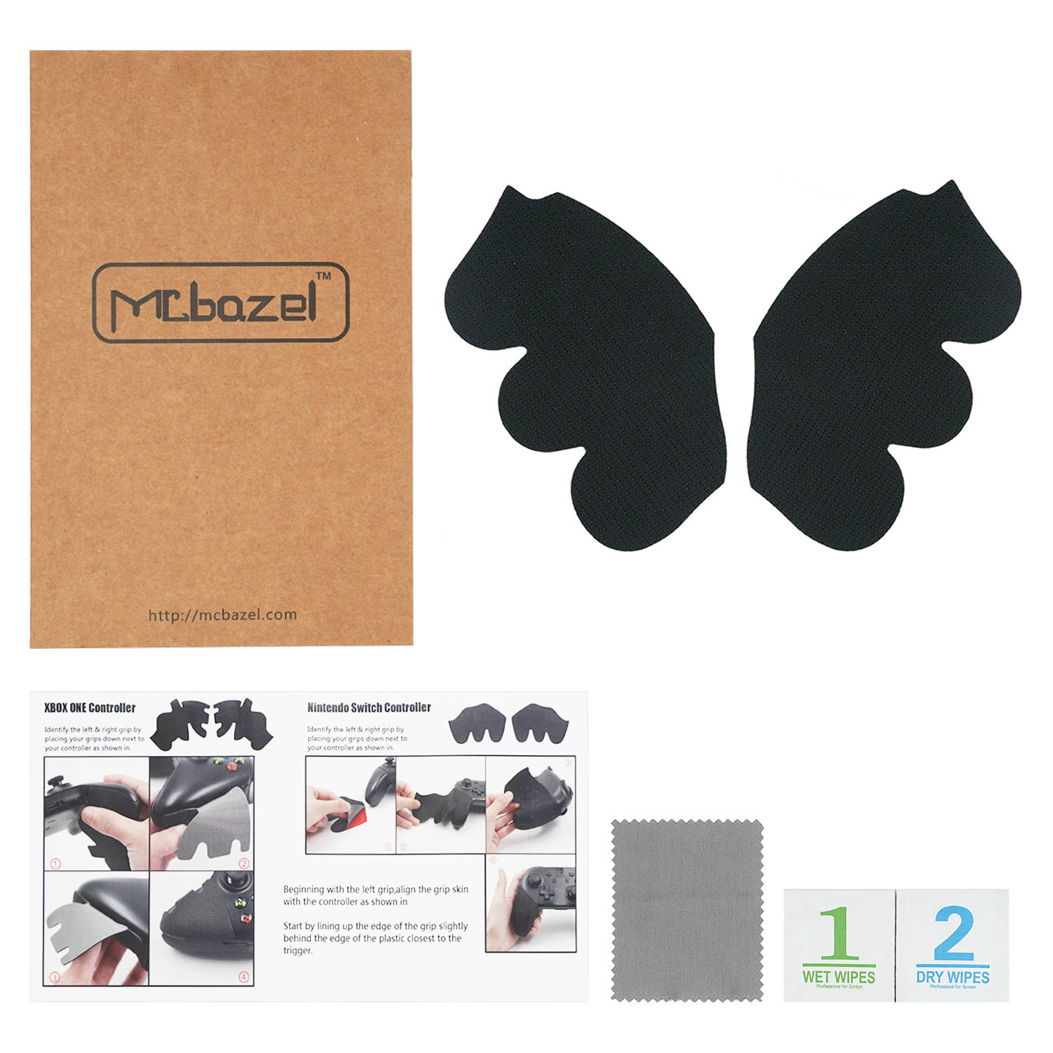 Gamepad Handle Grips Anti-Skid Sticker Cover For GameCube Controller