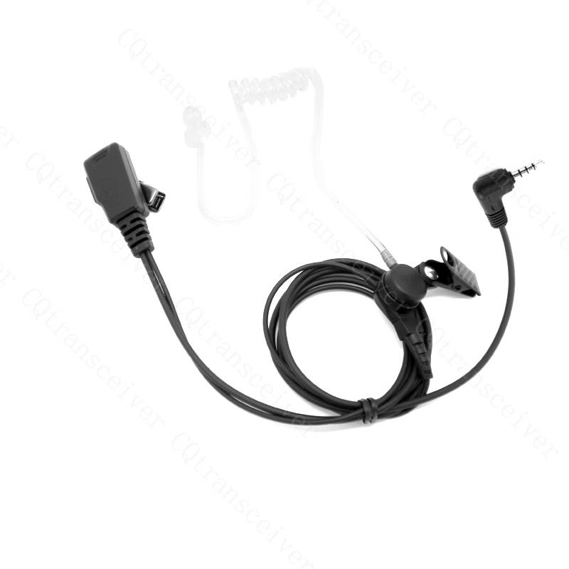 FBI style Earpiece with Microphone and Replacement earbud for Yaesu handheld radio VX1R VX2R