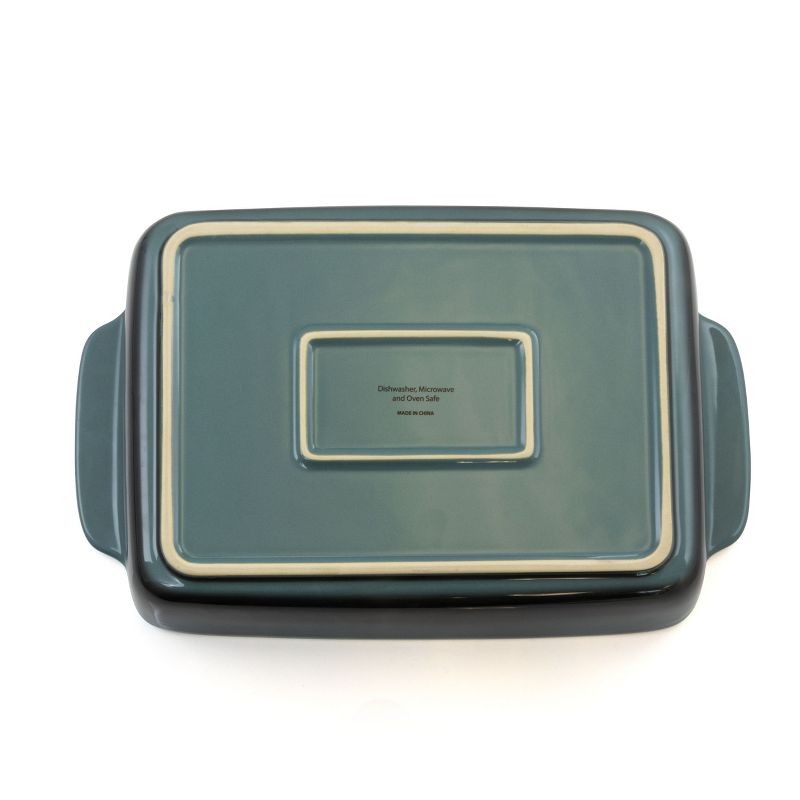 Crock Pot Artisan 5.6 Quart Stoneware Bake Pan in Blue