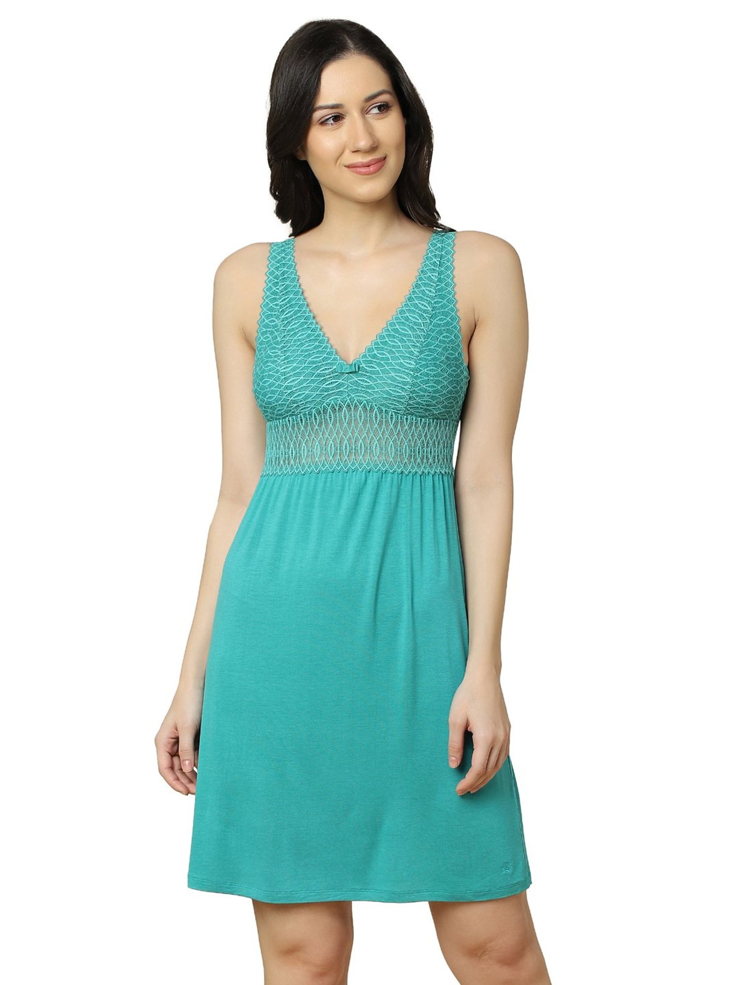 Triumph Blue Lace Pattern Chemise