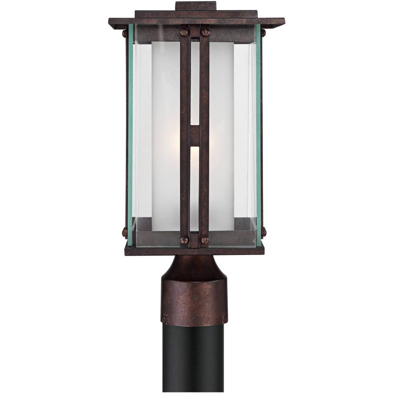 1 Light Outdoor Post Mount Black - Aurora Lighting