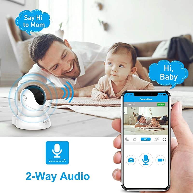 Pet Camera  1080P Pet Camera with Phone App Speaker Wireless Monitor Camera with Motion Detection 2Way Audio Night Vision Security Camera with Android iOS APP