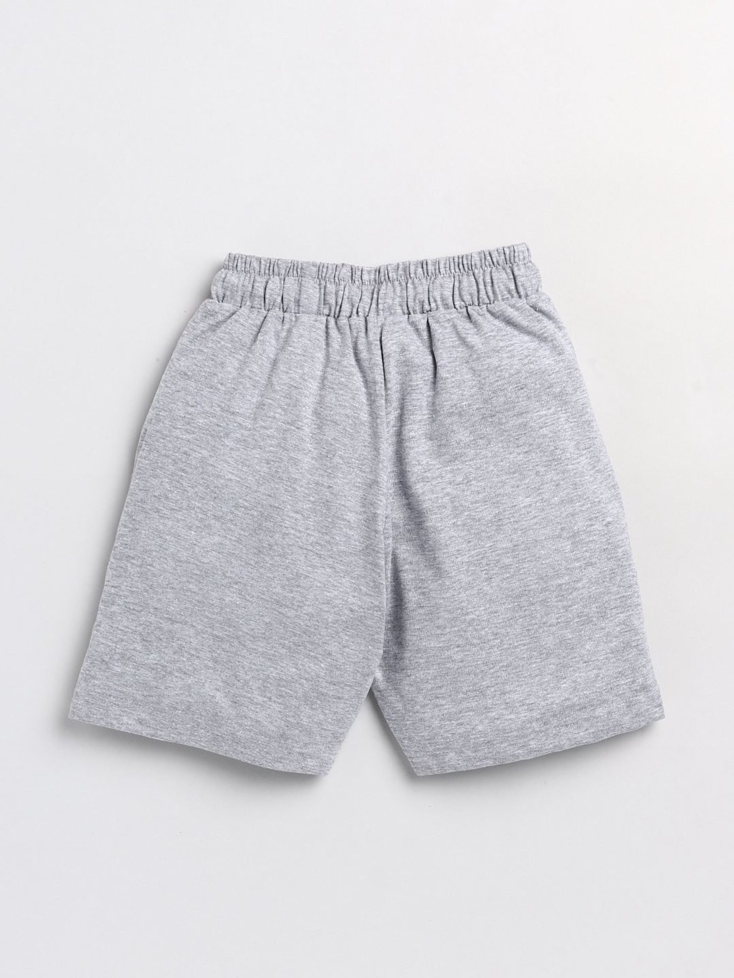 Todd N Teen Kids Grey & Red Cotton Printed Bermunda