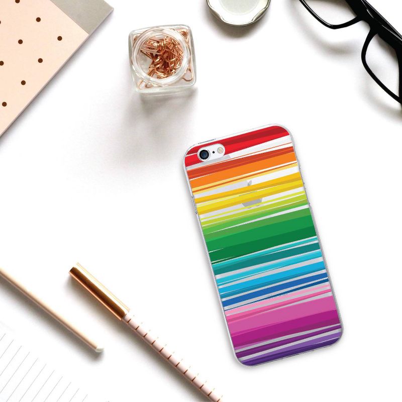 OTM Essentials Apple iPhone SE (2nd gen)/8/7/6s/6 Case Rainbow Stripes