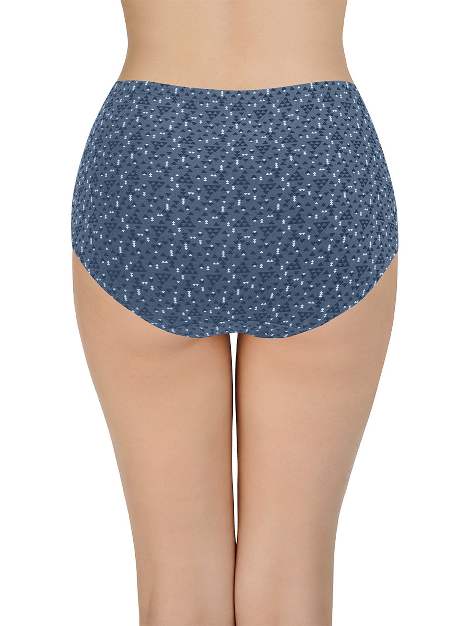 Every De by Amante Grey & Green Cotton Printed Panties - Pack Of 3