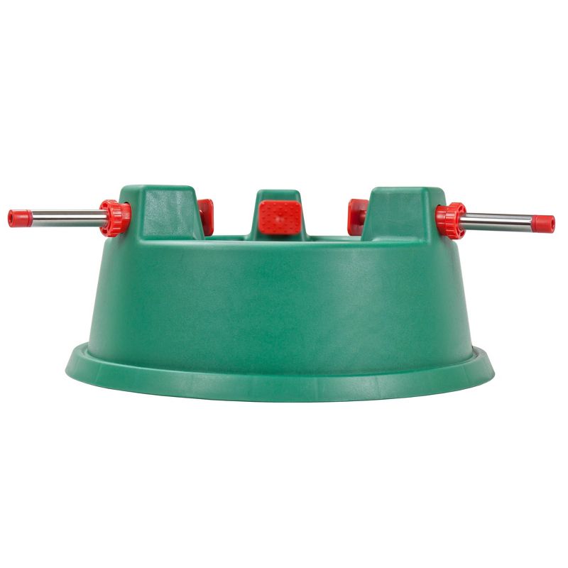 Lakeside 48" Snowy Burlap Christmas Tree Skirt with Doily Cloth