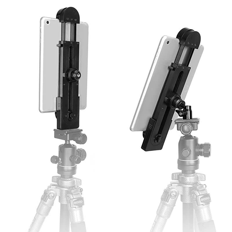 2in1 Phone iPad Pro Tripod Mount Adapter Universal Tablet Clamp Holder Fits 35129 Inch iPad AirMini MS Surface Most Phones Mini Tripod Ball Head for  MonopodTripodSelfie Stick