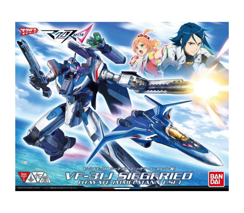 Bandai Robotech Macross Delta VF-31J Siegfried Hayate Immelman 1/72 Model Kit