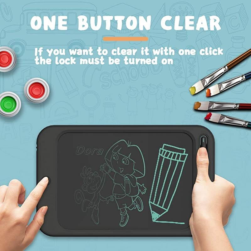 LCD Writing Tablet 10 Inches Electronic Writing Drawing Doodle Board with Memory Lock Digital Writing Pad for Kids and Adults at Home School Office