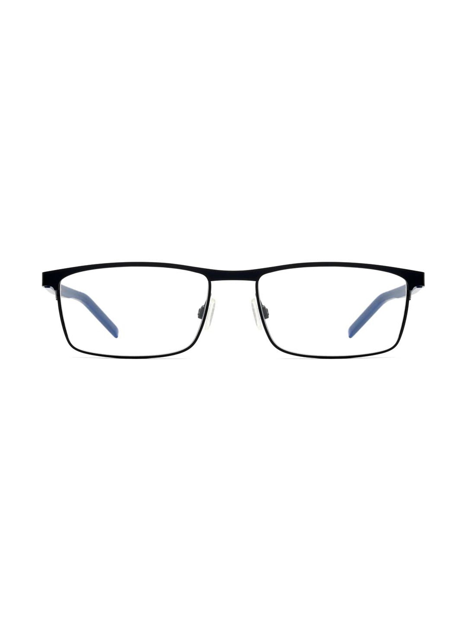 HUGO Blue Rectangular Eye Frames for Men