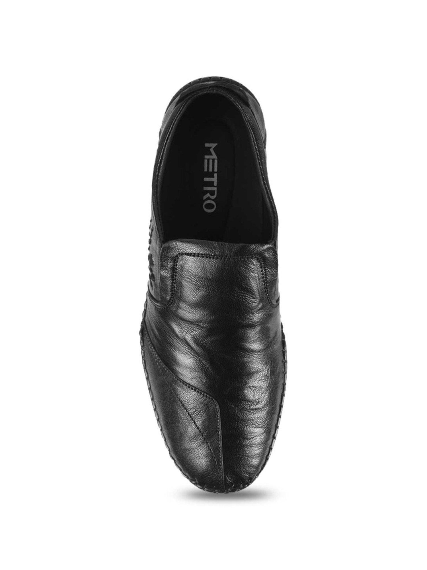 Metro Men's Black Casual Loafers