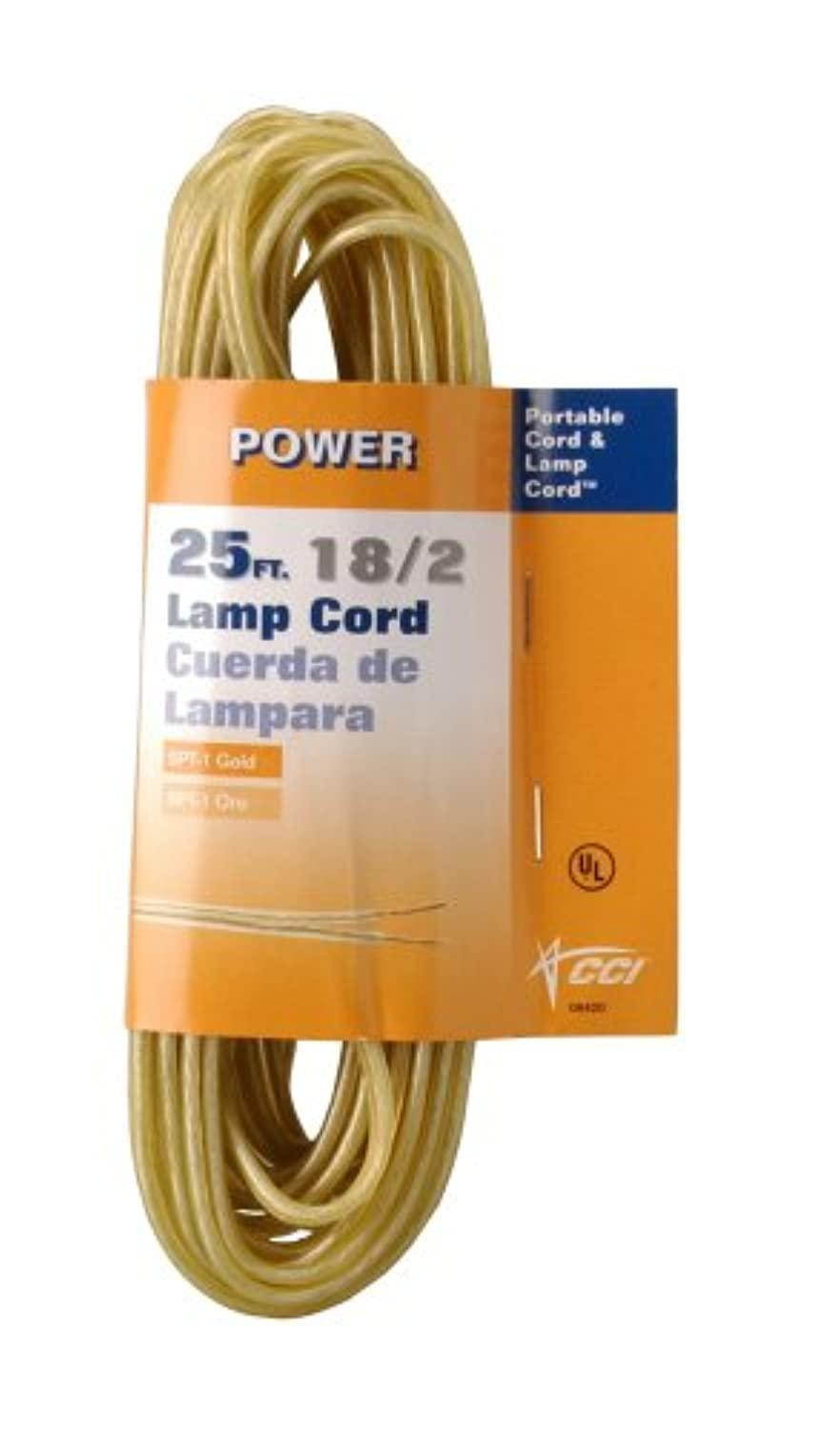coleman cable 9420-89-19 16/2 25-foot lamp cord, gold