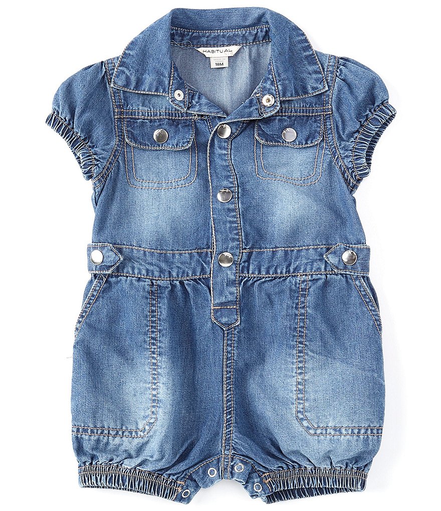 Habitual Baby Girls 12-24 Months Short-Sleeve Utility Romper