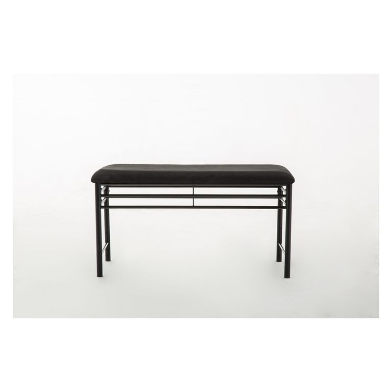 2pc Gareth Breakfast Nook Dining L Chair & Bench Black ( ) - Boraam