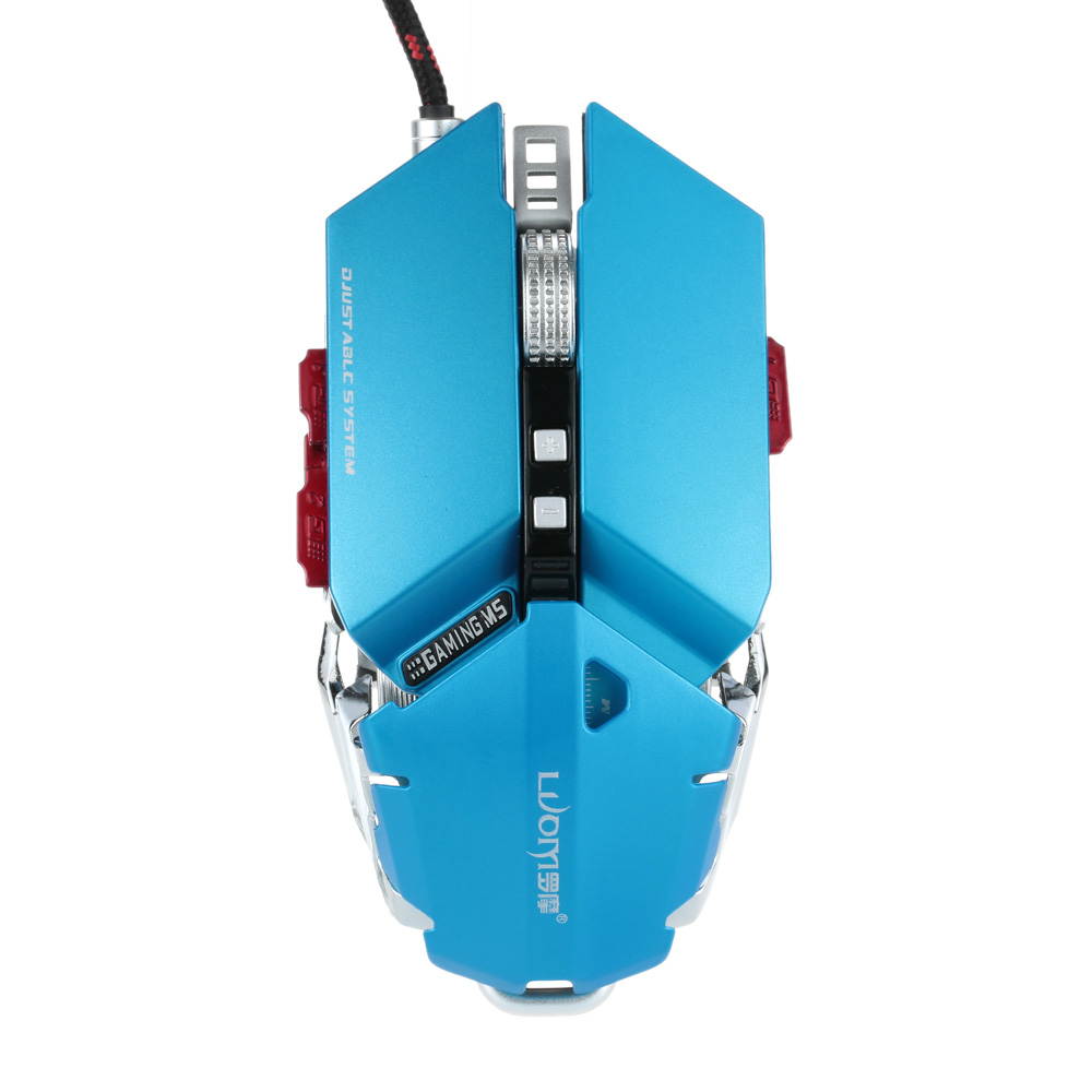 LUOM G50 4000DPI Gaming Mouse Game Optical Computer Mouse/Mice Professional Macro Programmable Not RGB LED USB Wired Mouse