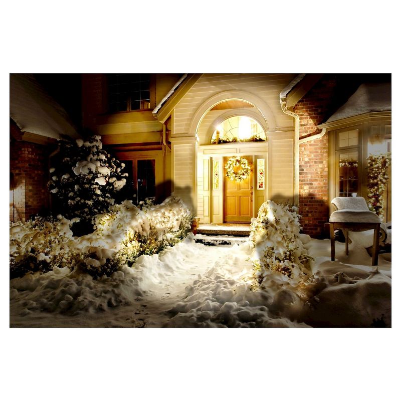 Solar Portable Garden and Pathway Light Amber/White - Techko Maid