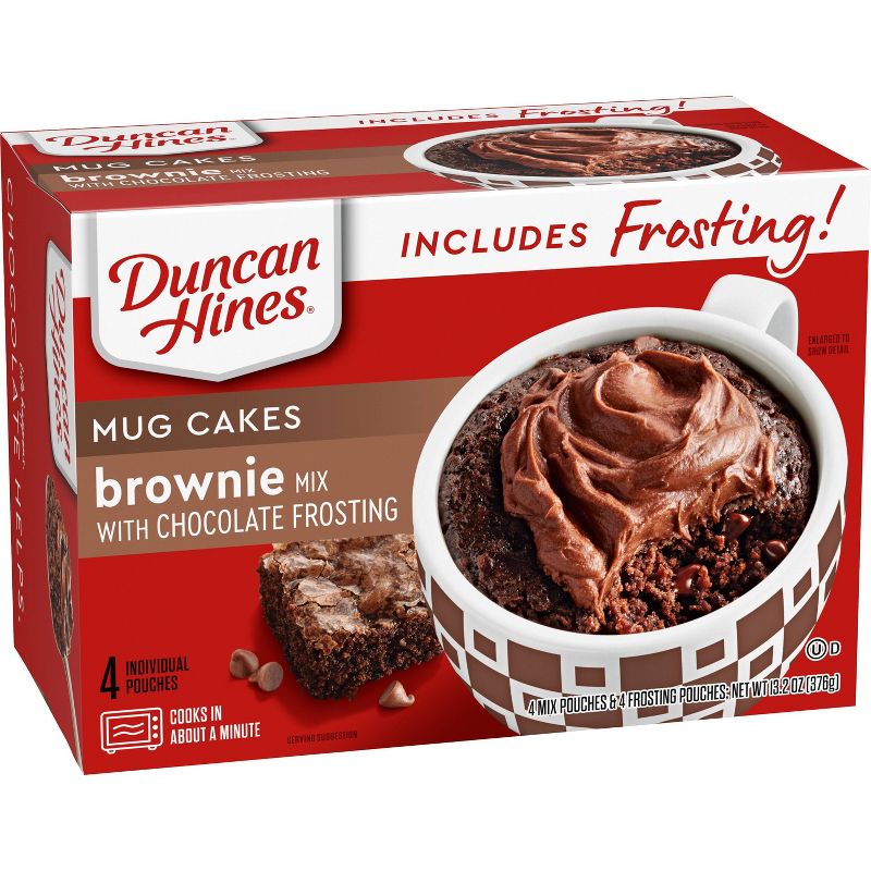Duncan Hines Brownie Cake Mix with Chocolate Frosting - 14.4oz