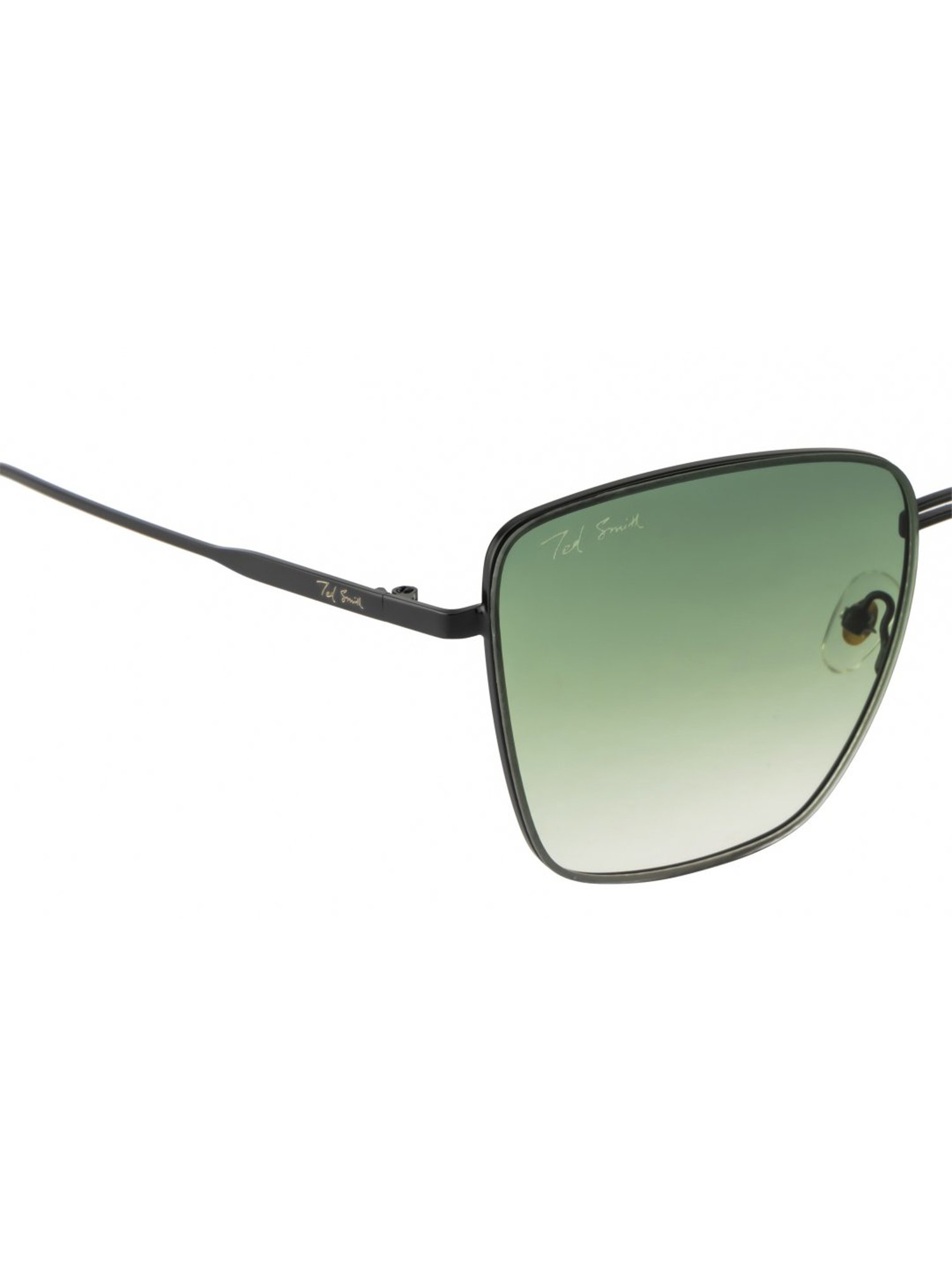 Ted Smith BEUNIQ_C5 Green Gradient Square Sunglasses