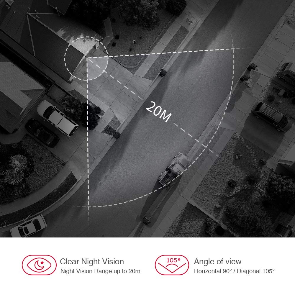 Foscam G2 1080P 25fps WiFi Security IP Surveillance Camera with Motion Detection, 65ft Night Vision, Free Cloud Service Included, 2-Way Audio, IP66 Weatherproof, Black