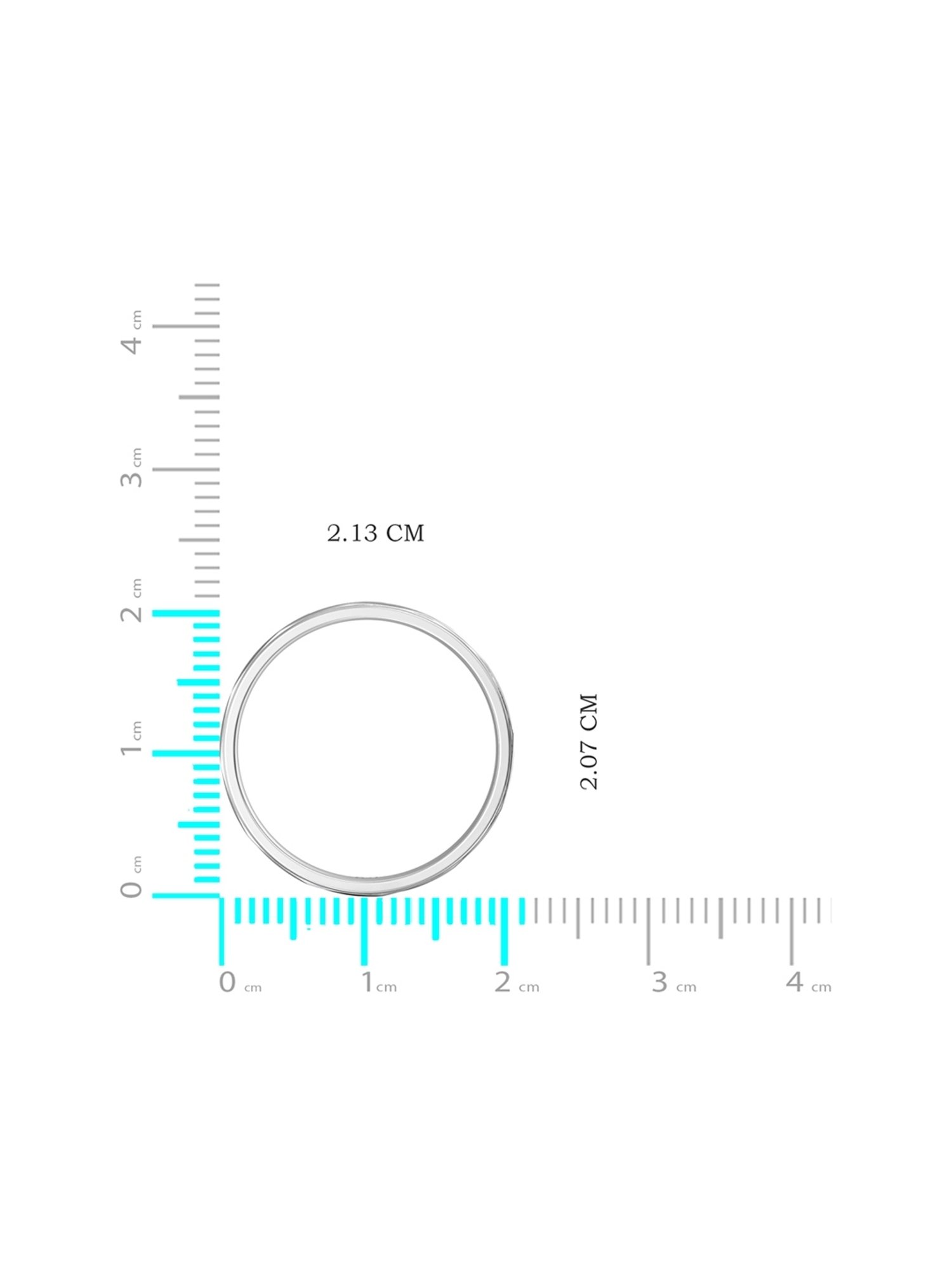 Joyalukkas Polished Extravagant Men's Platinum Ring