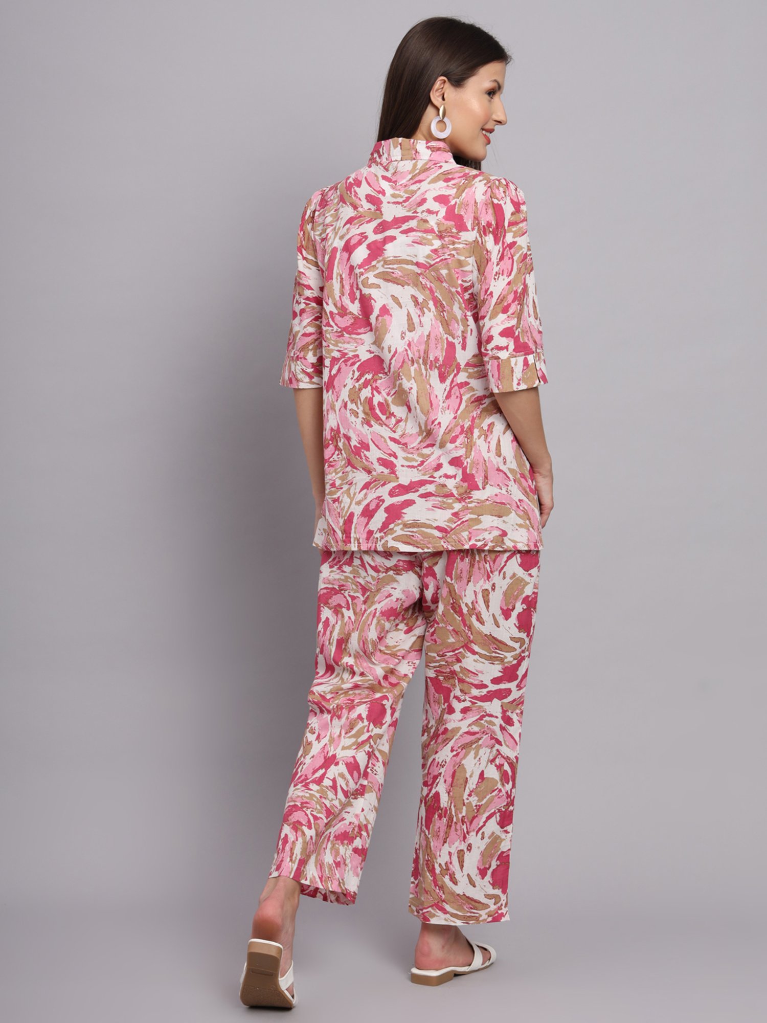 DECKEDUP Lavender Printed Co-Ord Set