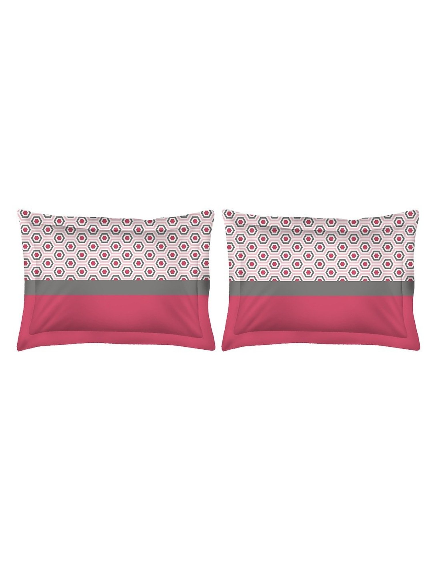 Layers Siena Geometric Pink 225 TC Cotton Queen Bedding Set