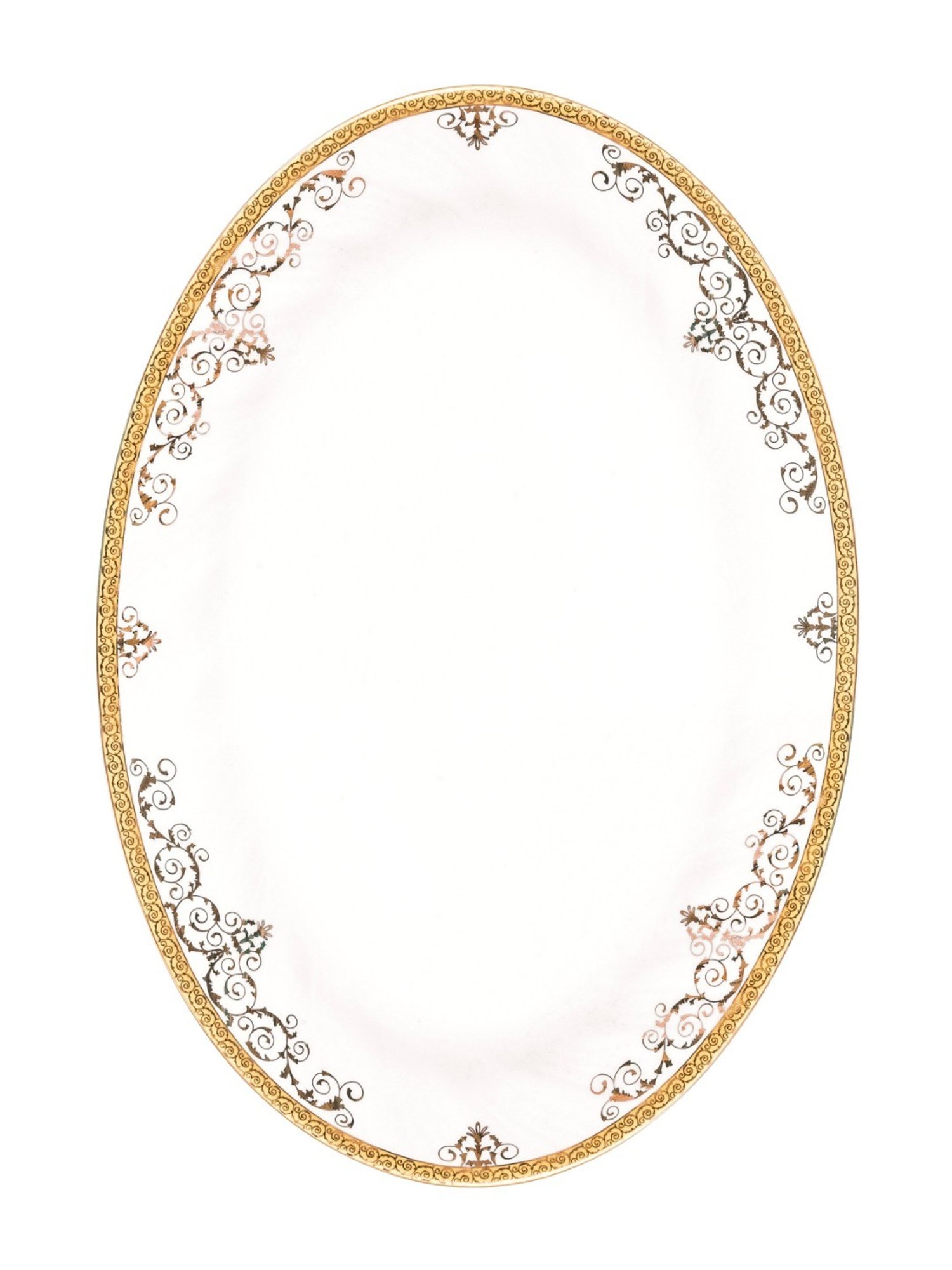 Goodhomes White Bone China Rice Platter