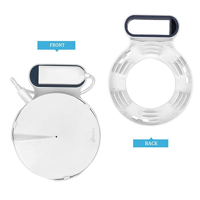 Wall Mount for TPLink Deco M5 Whole Home Mesh WiFi System Sturdy Bracket Holder for TPLink Deco M5 Space Saving TPLink Router Wall Holder Plug in Without Messy Wires or Screws