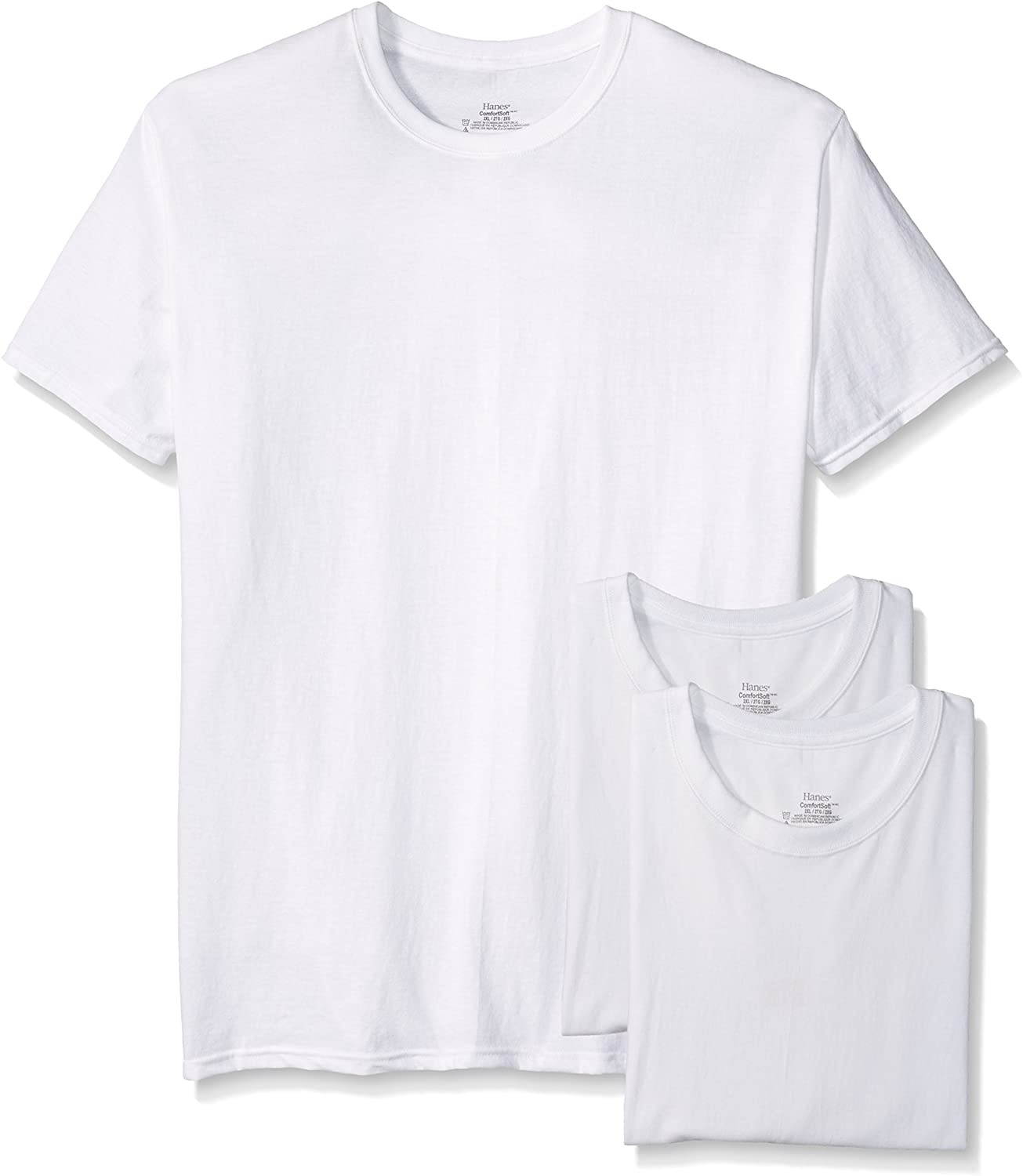 Hanes Men's 3-Pack Crew Neck T-Shirt