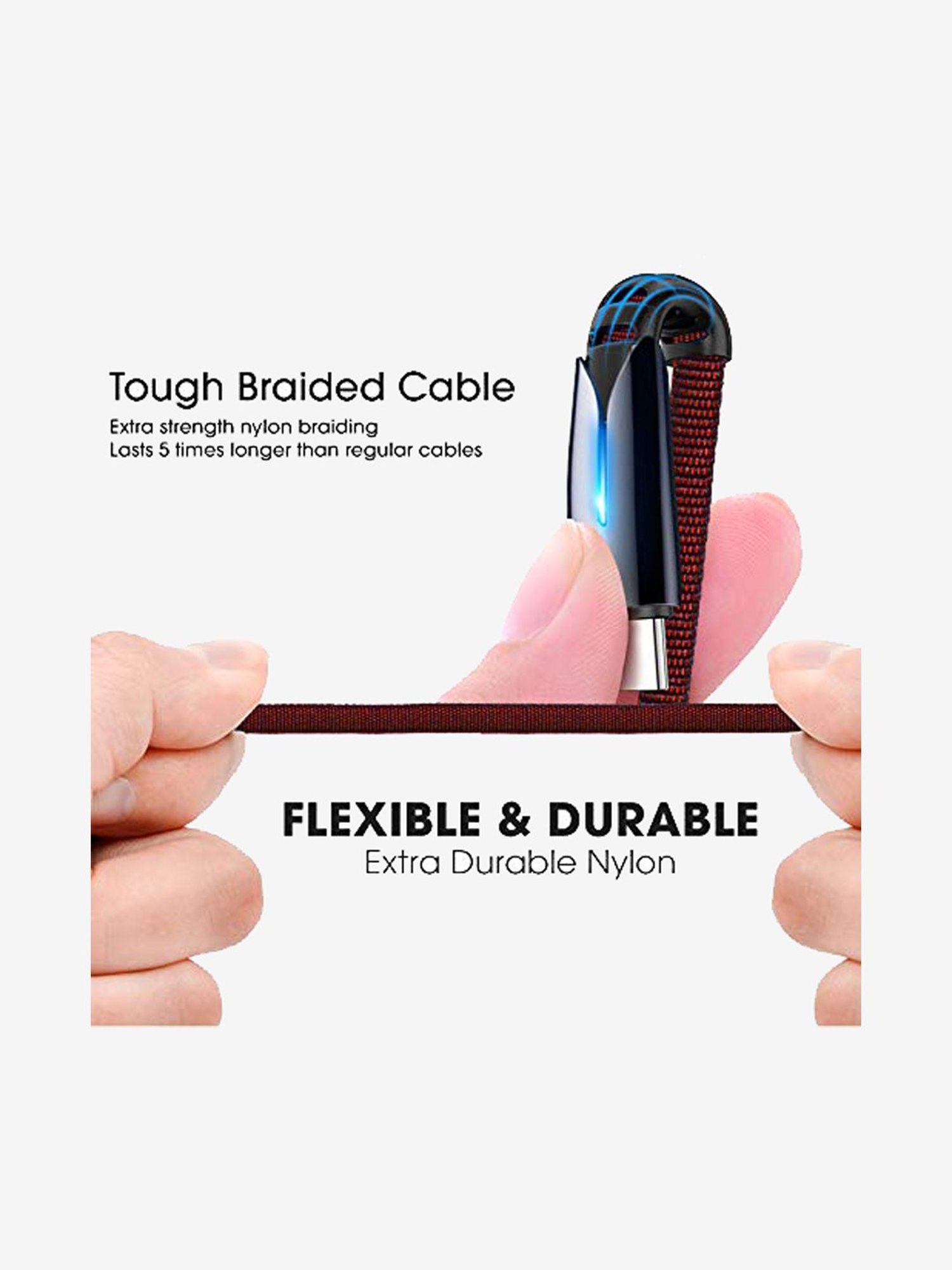 Moerdon MUC-C4C100W 100 Watt Fast Charging Data transfer Cable (Black)