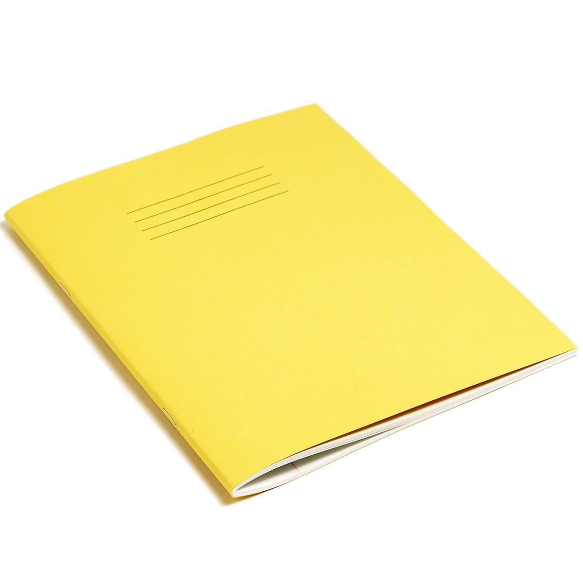 Rhino Exercise Book, 9 x 7 Inches, 80 page, 8mm ruled lines with margin, Yellow Cover  (Pack of 10)