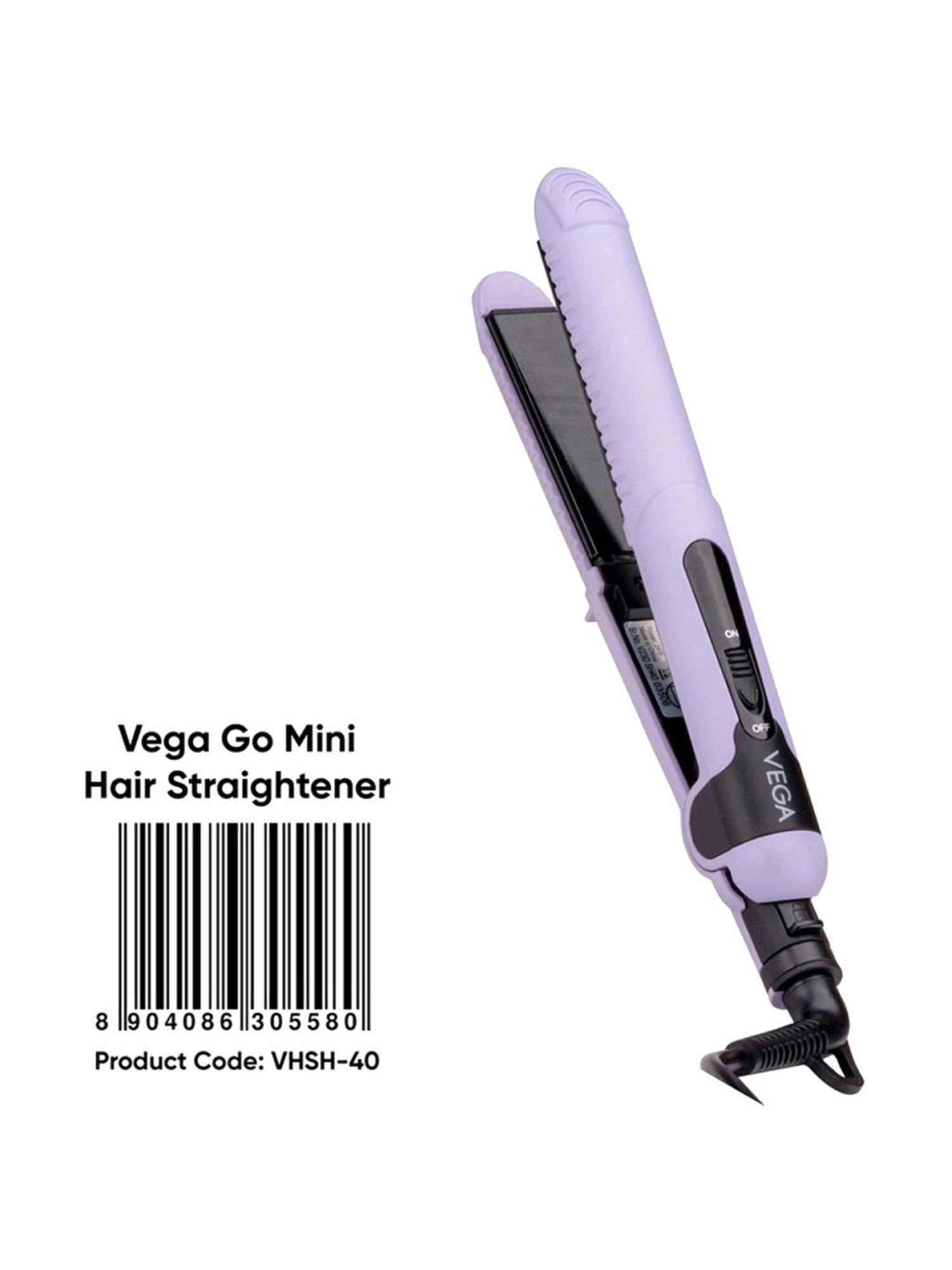 Vega Mini Hair Straightener for Women with Ceramic Coated Plates, Best for Travelling (VHSH-40)