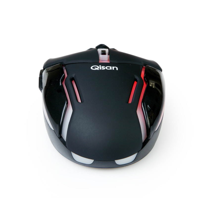 Qisan CrotalusII 1600DPI Wireless Gaming Mouse -  Black